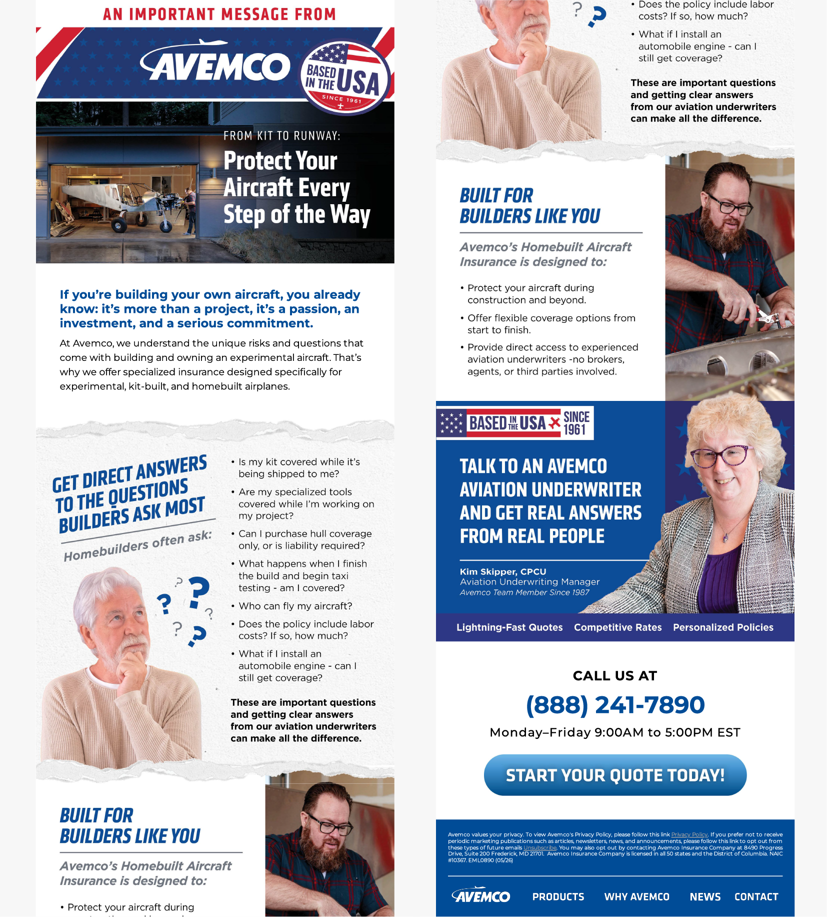 Avemco Dedicated Kitplanes Email Ad