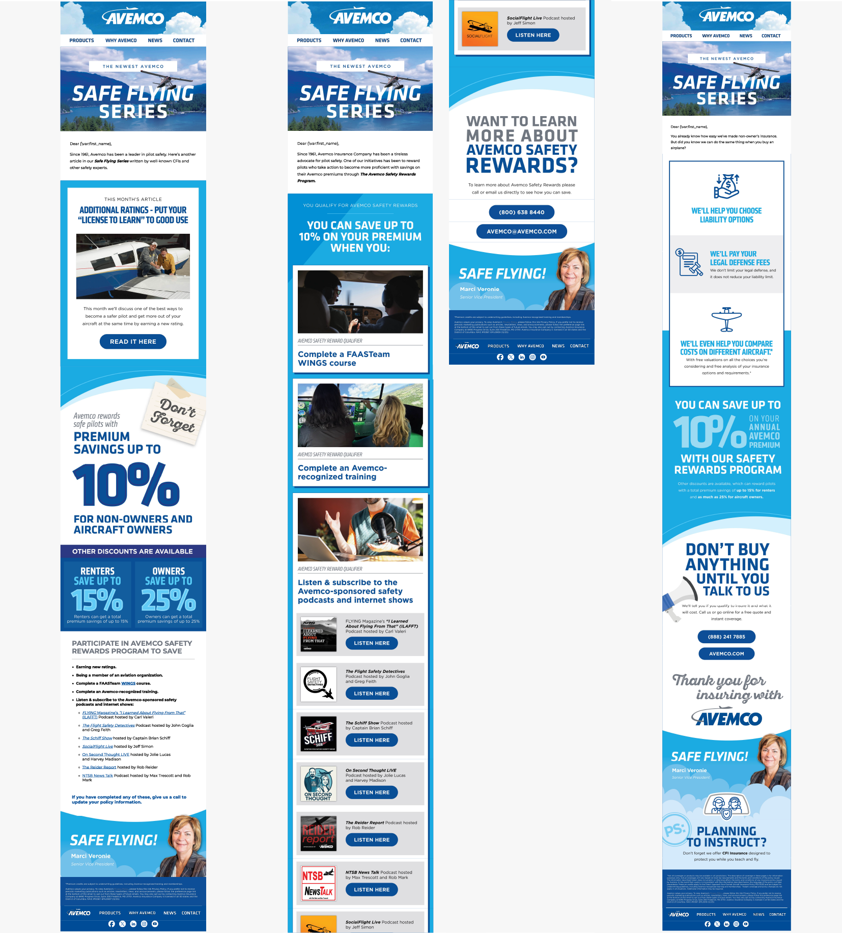 Avemco Safe Flying Series Email Series Design 2 of 2
