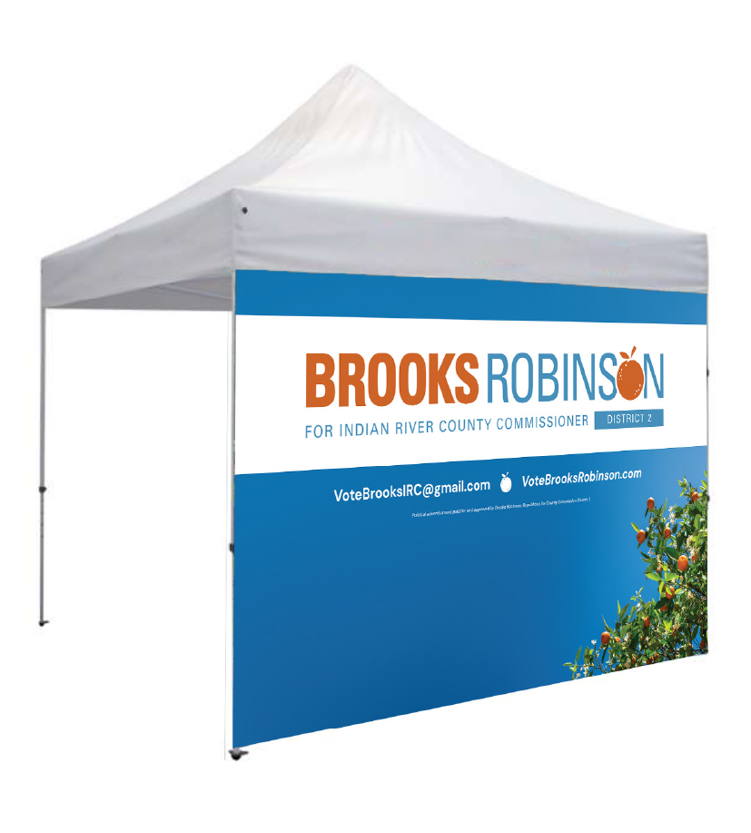 Brooks Robinson Booth Tent Backdrop