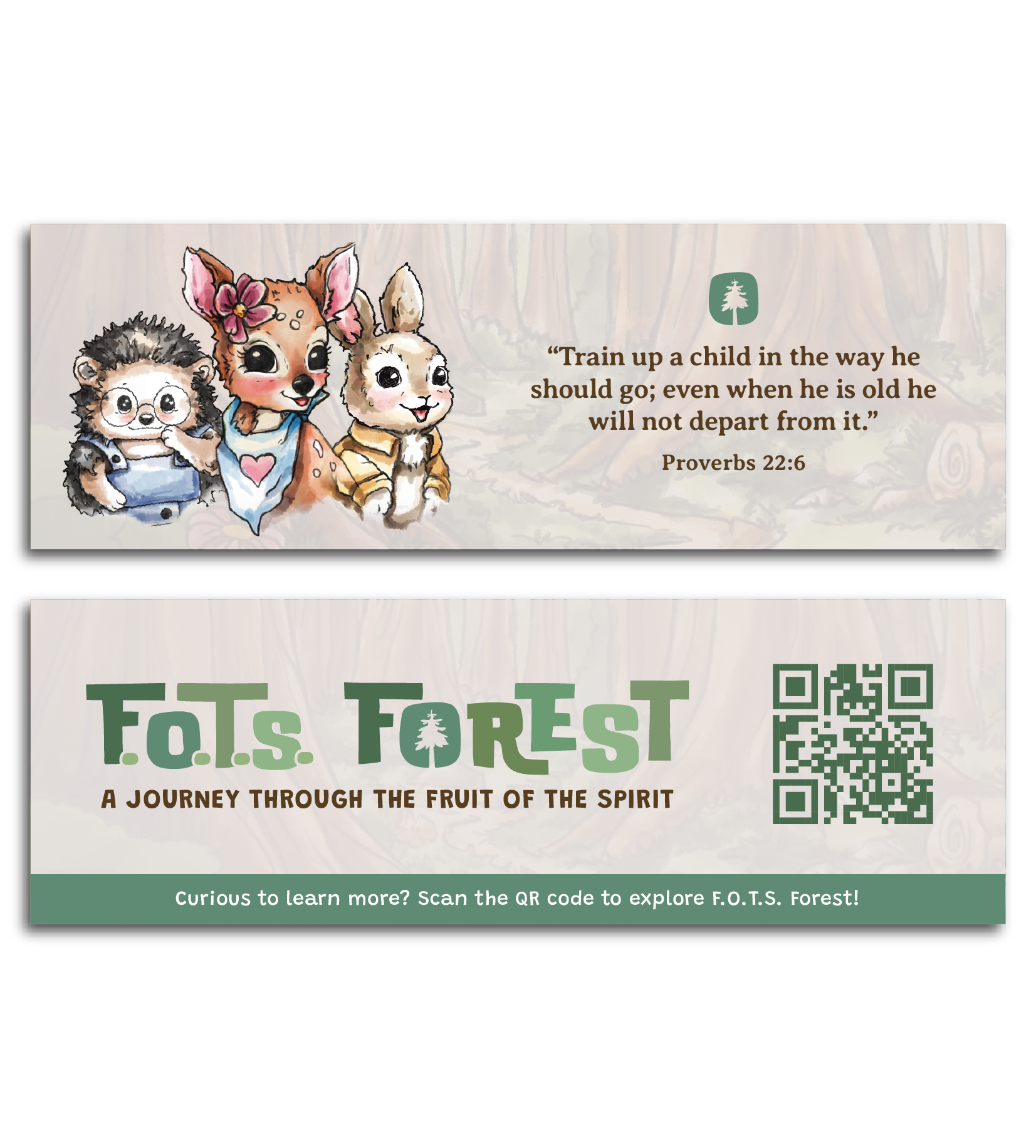 FOTS Forest Bookmark Business Card