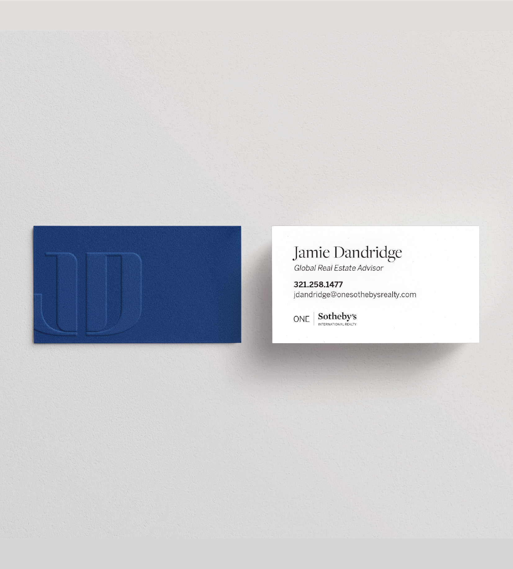Jamie Dandridge Embossed Business Cards