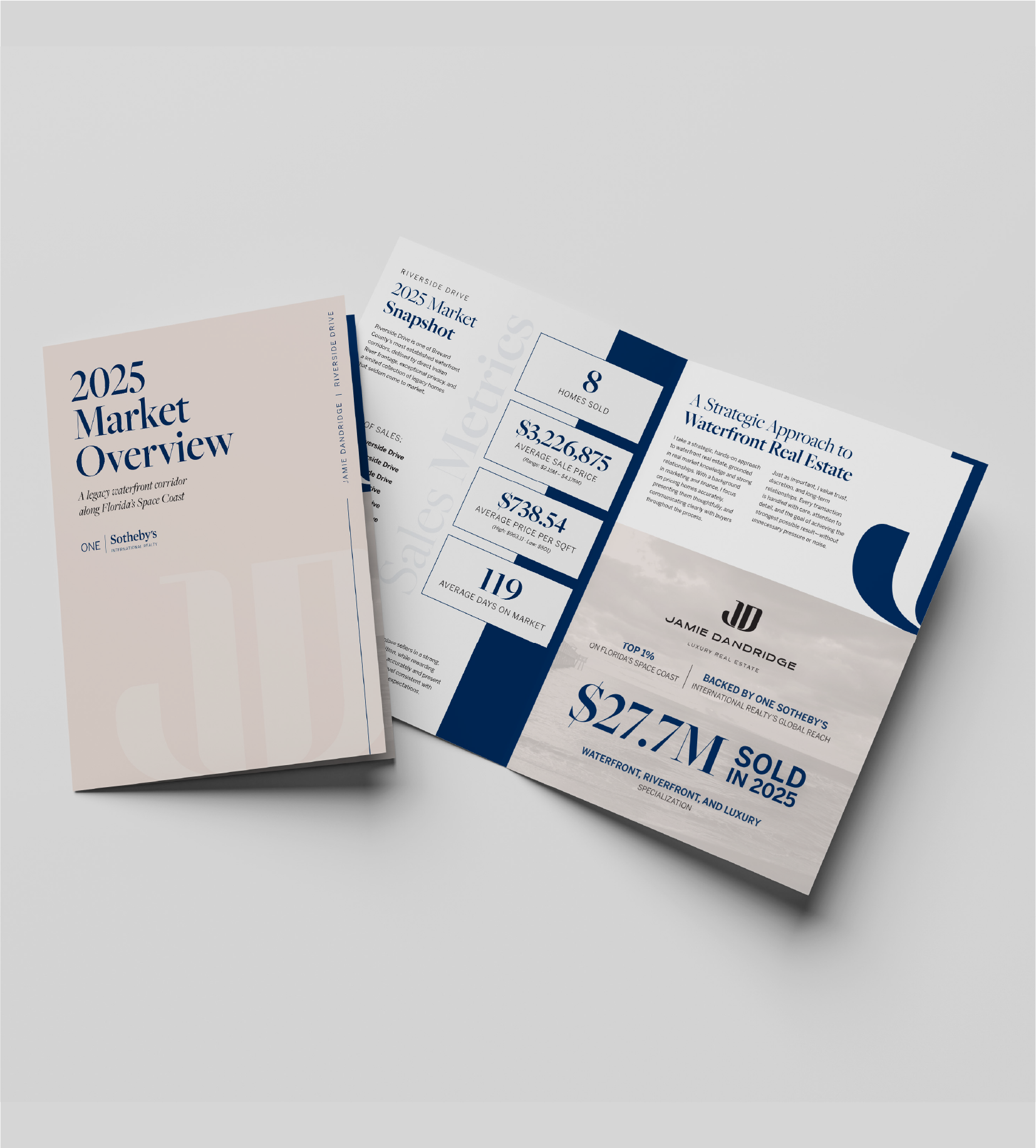 Jamie Dandridge Embossed Market Overview Bifold Mailer