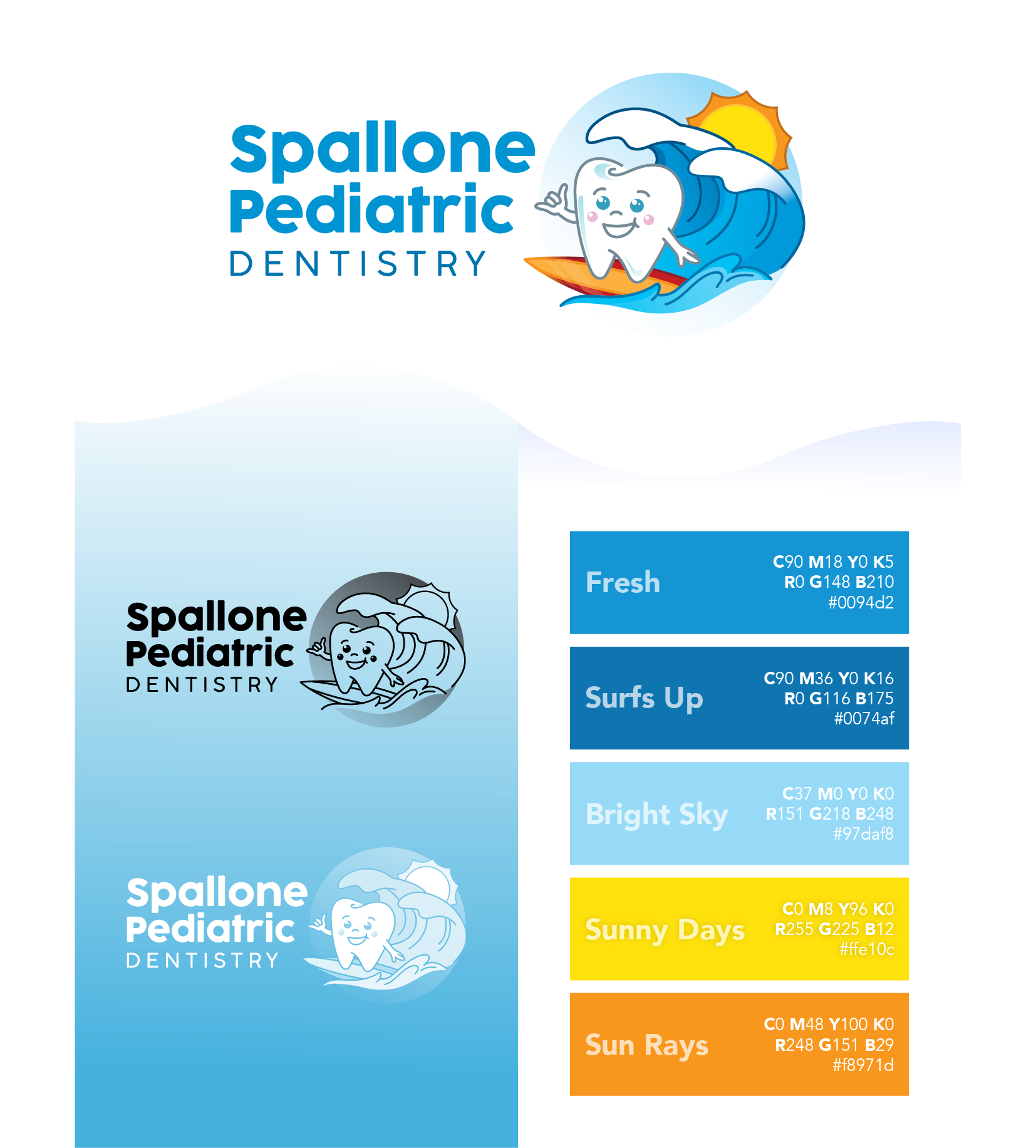 Spallone Pediatric Dentistry Logo Design and Style Guide